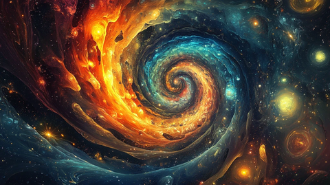 吊顶喷画宇宙漩涡