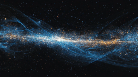 科幻感蓝色流动感背景