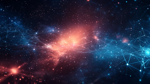 红蓝科技无限背景