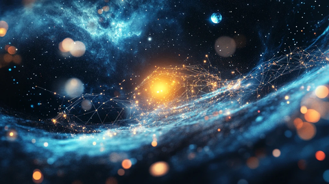 网点创意特效背景