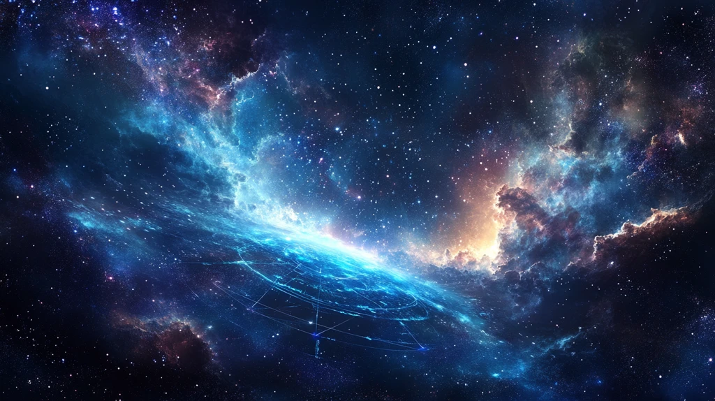 星云宇宙科技背景
