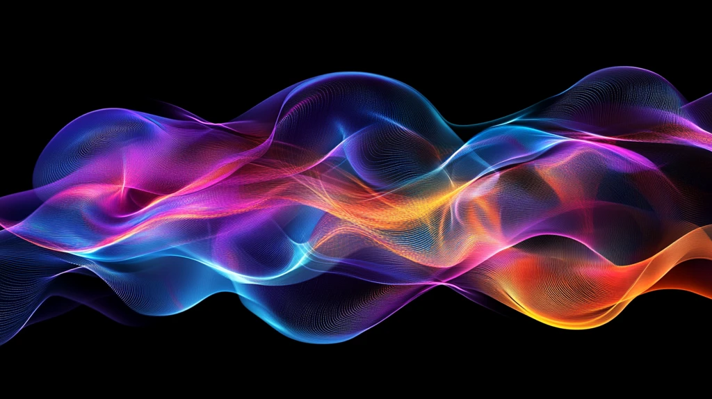 幻彩流体抽象线条背景