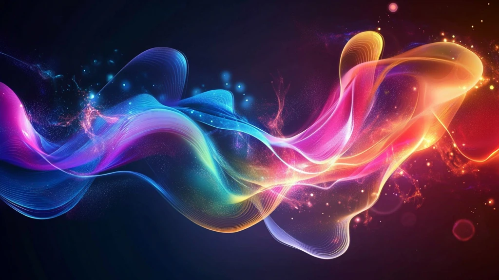 流光渐变彩色炫酷飘带