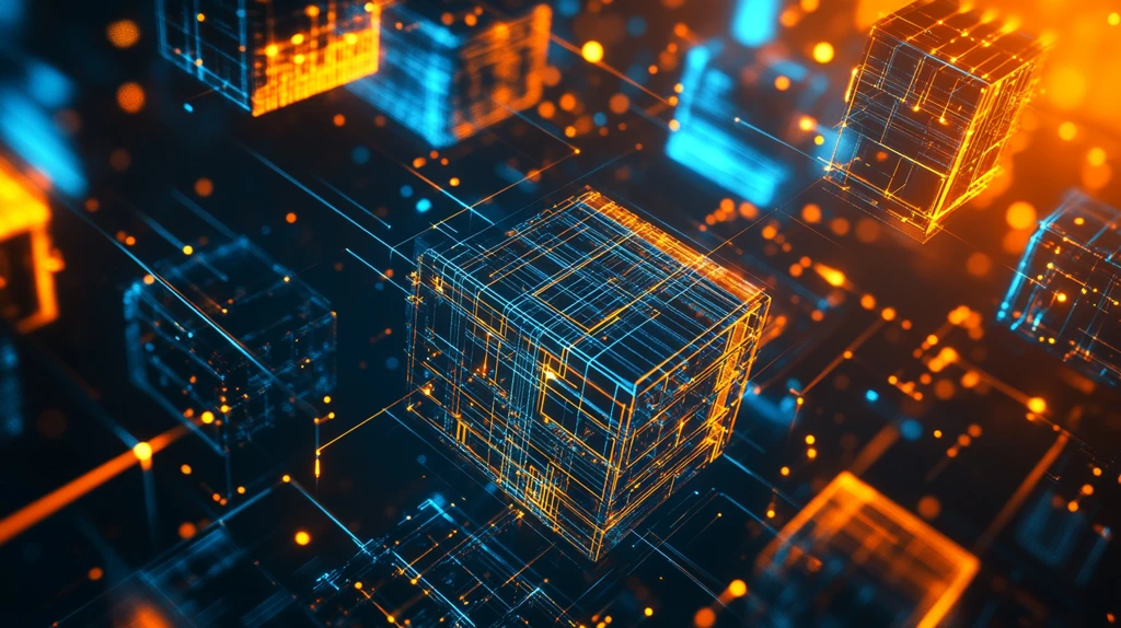 立方体矩陈科技背景