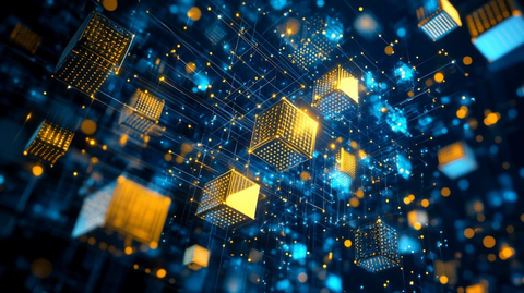 立方体矩陈科技背景