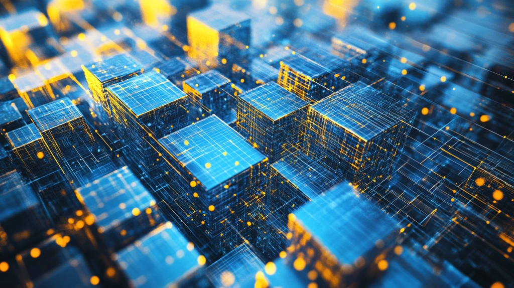 立方体矩陈科技背景