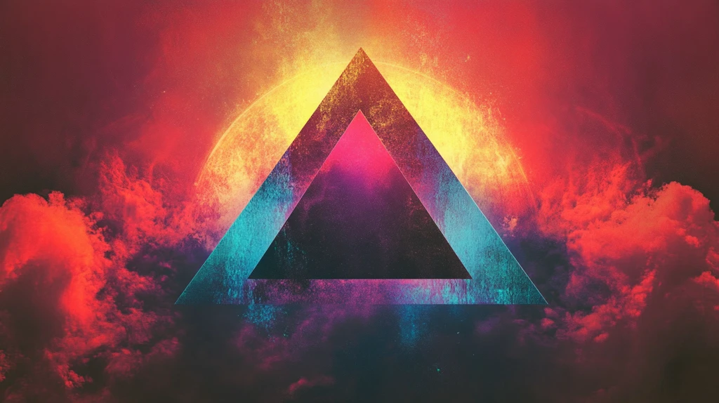 科幻风炫彩海报背景