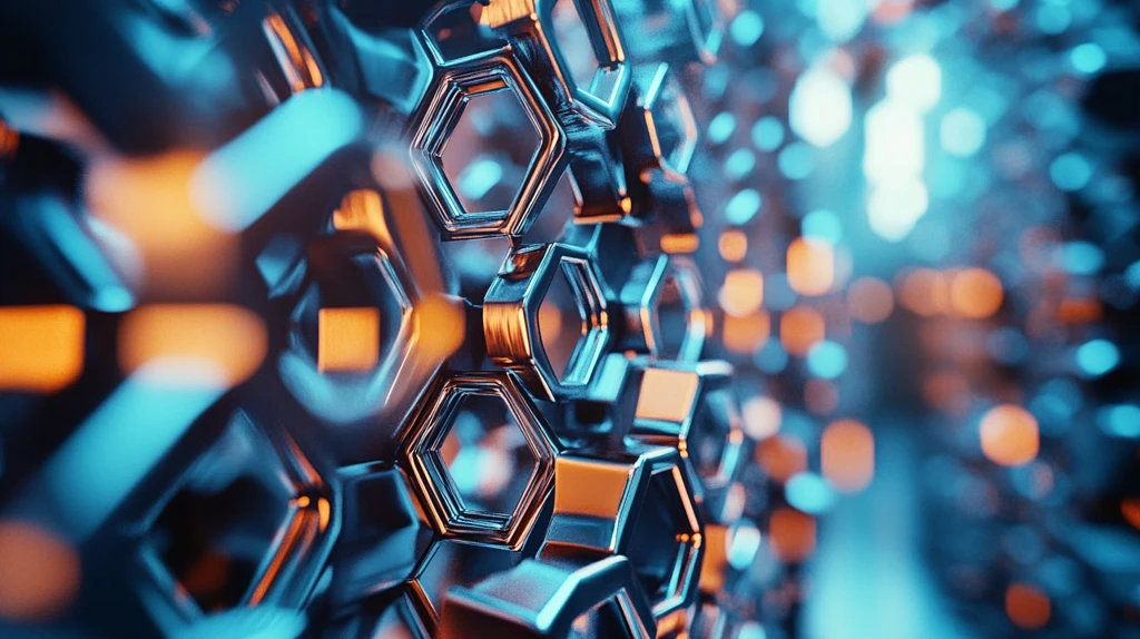 蜂窝光影光束背景