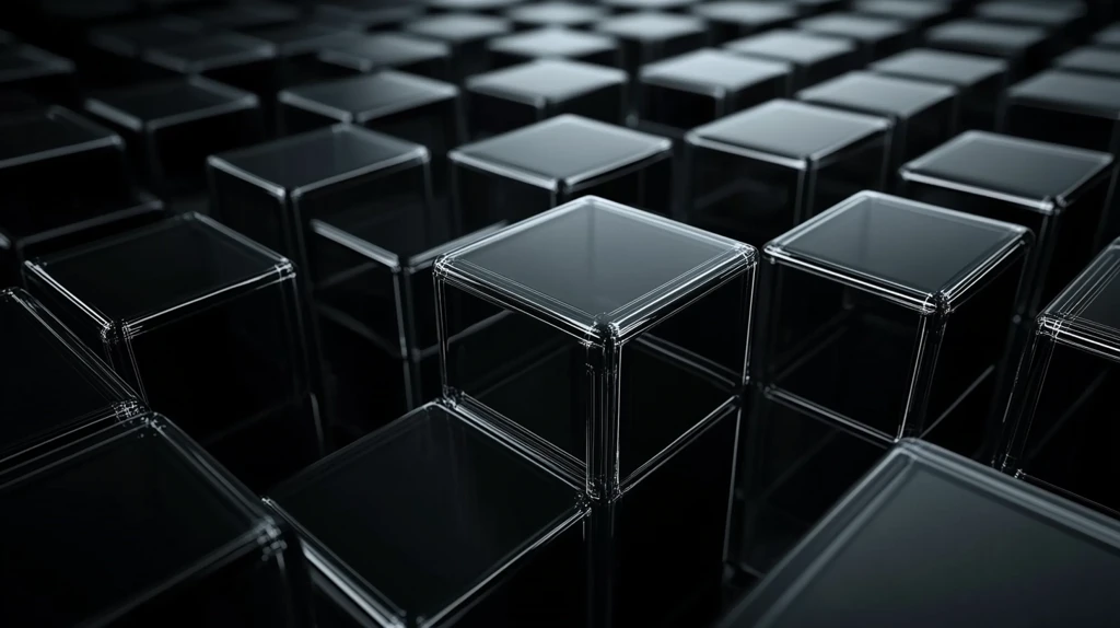 黑金属银立方体背景