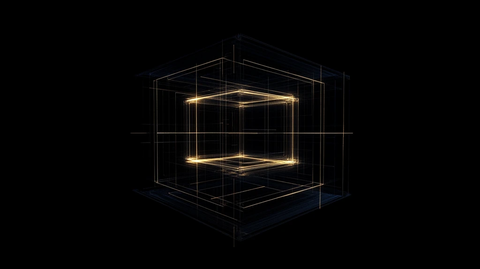 科技方形汇聚主视觉