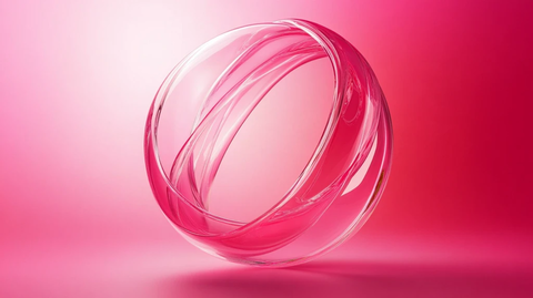 粉色球体简约抽象背景