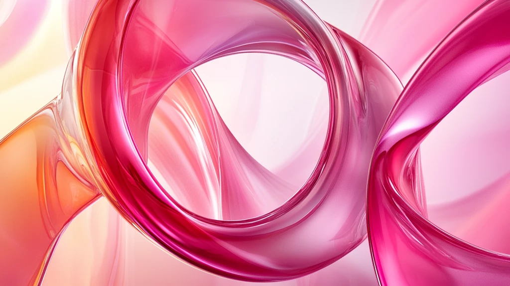 多彩曲线唯美高雅形状