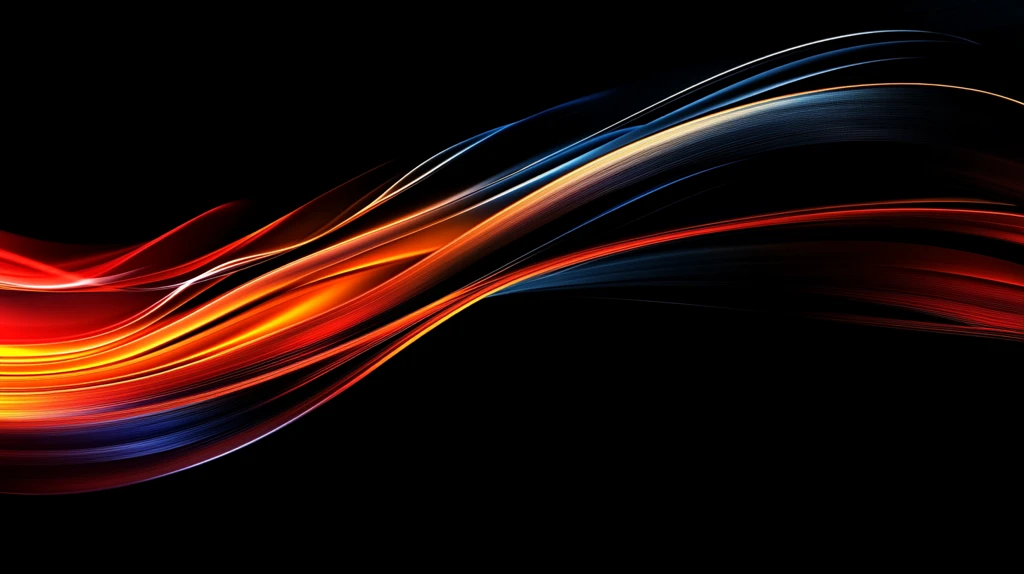 色带彩带火焰线条曲线