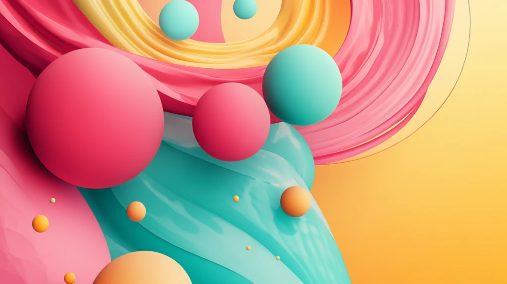 扁平流体风年会背景