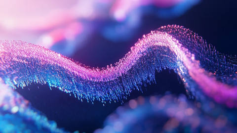 飞舞绚丽彩色丝