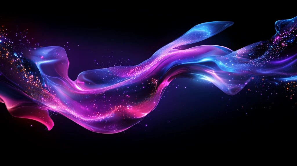 流光渐变彩色炫酷飘带