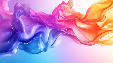 飞舞绚丽彩色丝绸