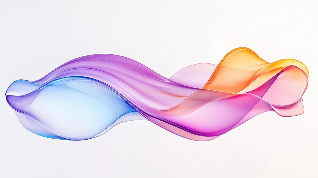 彩色线条烟雾波浪