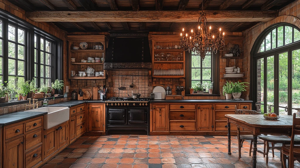 木柜石台老灯饰