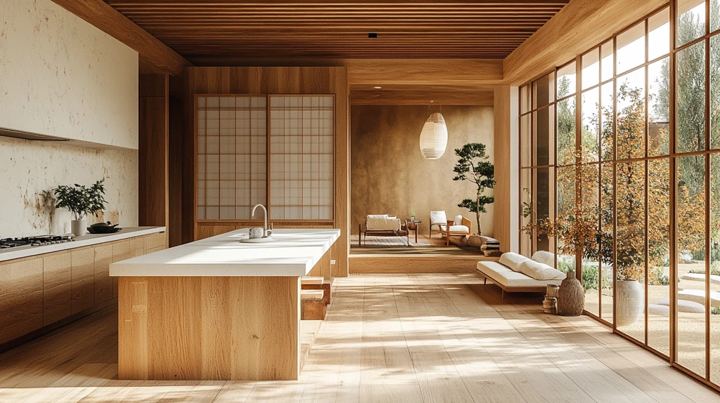 木柜白台竹风灯