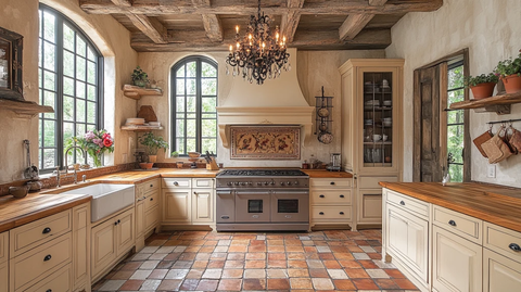 木纹橱柜瓷砖装饰