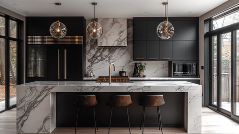 黑白简约厨房设计