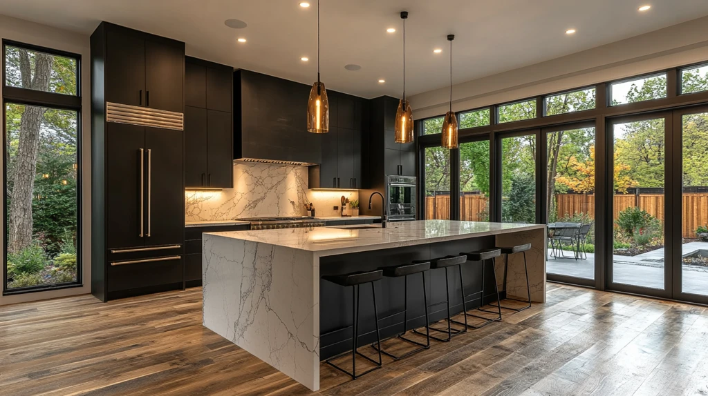 黑白简约厨房设计