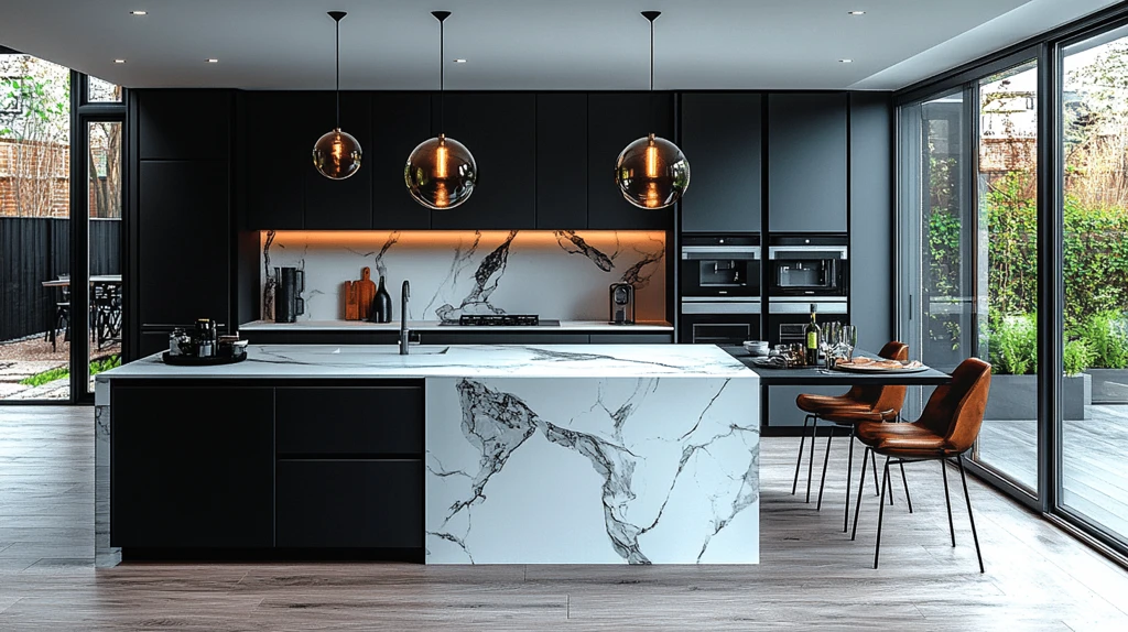 黑白简约厨房设计