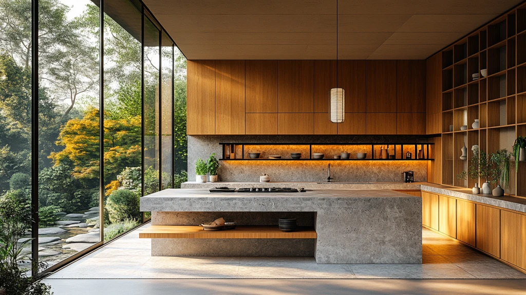 木柜石台和纸灯