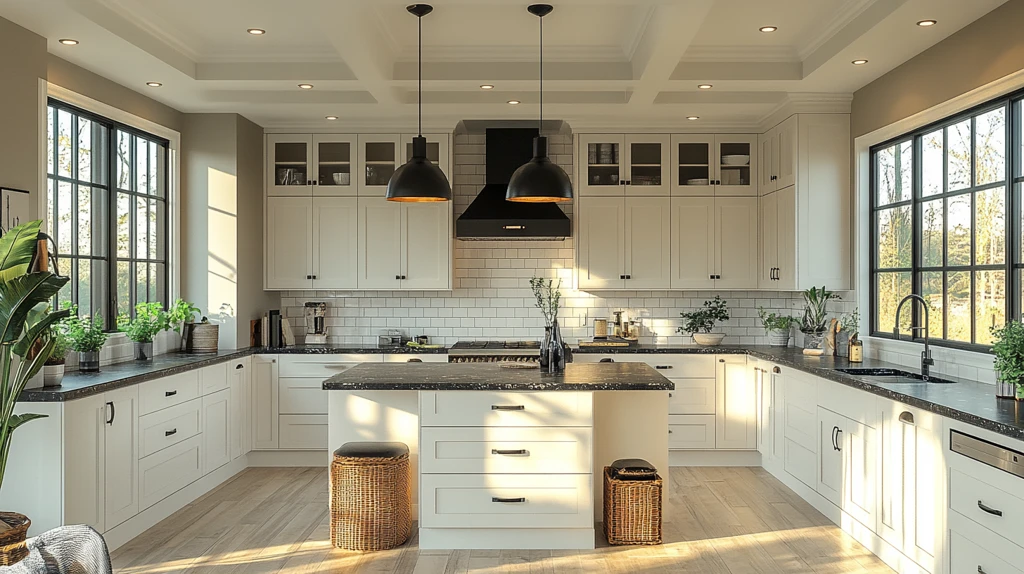 黑白风格厨房设计