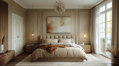 木质床头简约卧室