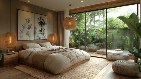 北欧风格卧室布置