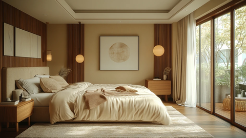 简约木质卧室布置