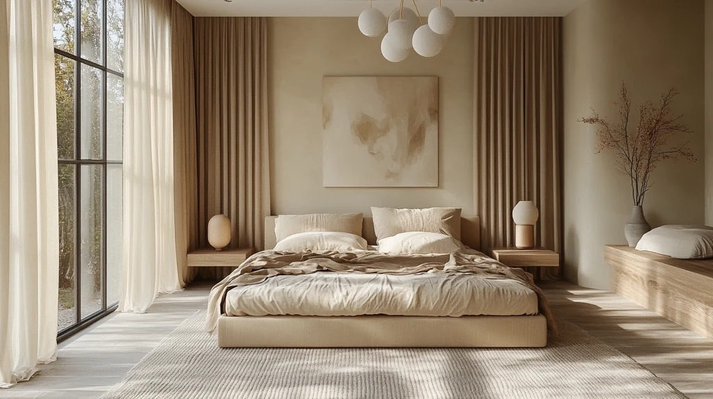 木质简约床头卧室