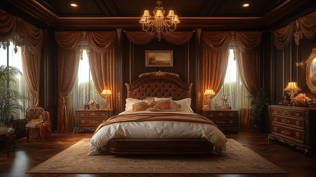 复古欧洲风格卧室