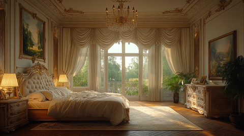 复古欧式卧室布置