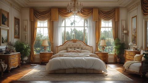 复古欧式卧室布置