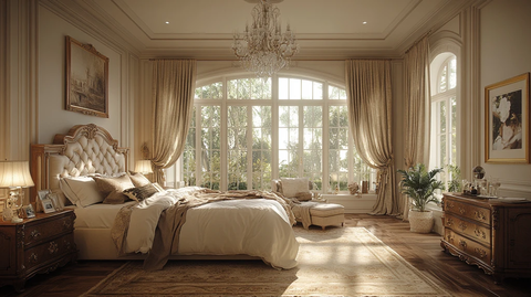 复古欧式卧室布置