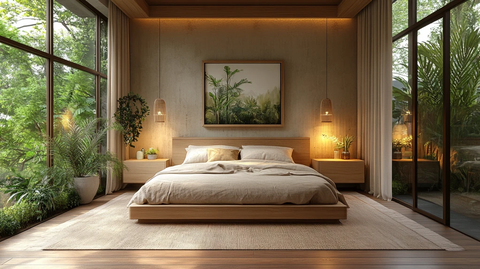 木床木桌艺术装饰