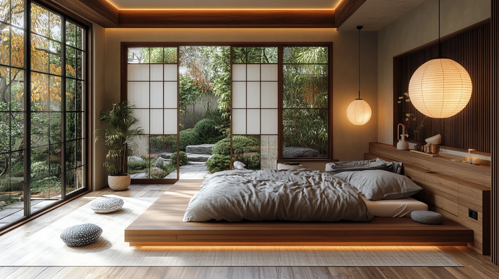 榻榻米木床装饰