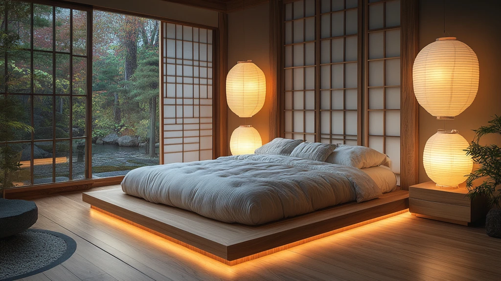 榻榻米木床装饰