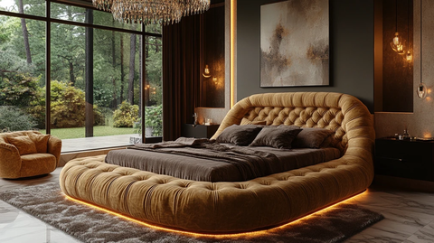 黄金床榻现代风