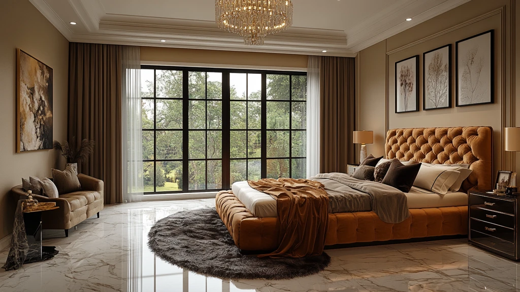 黄金床榻现代风