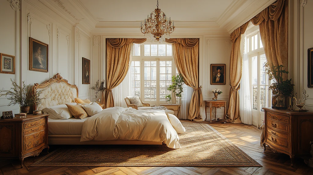 复古木床床头灯饰