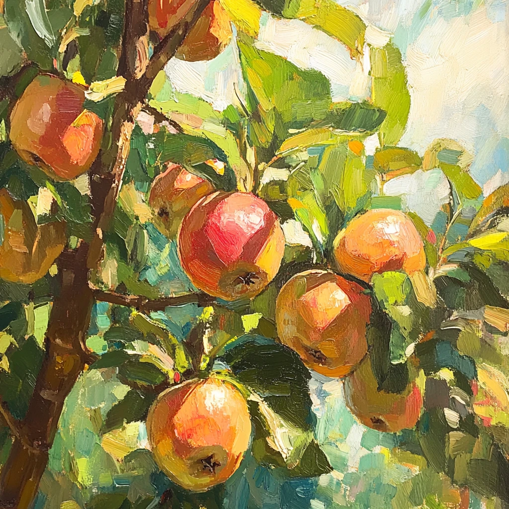 油画苹果
