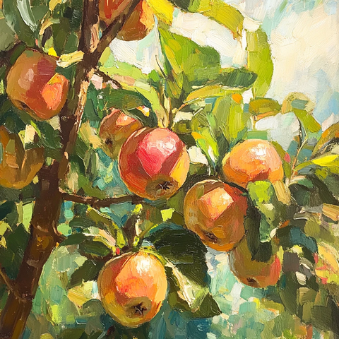 油画苹果