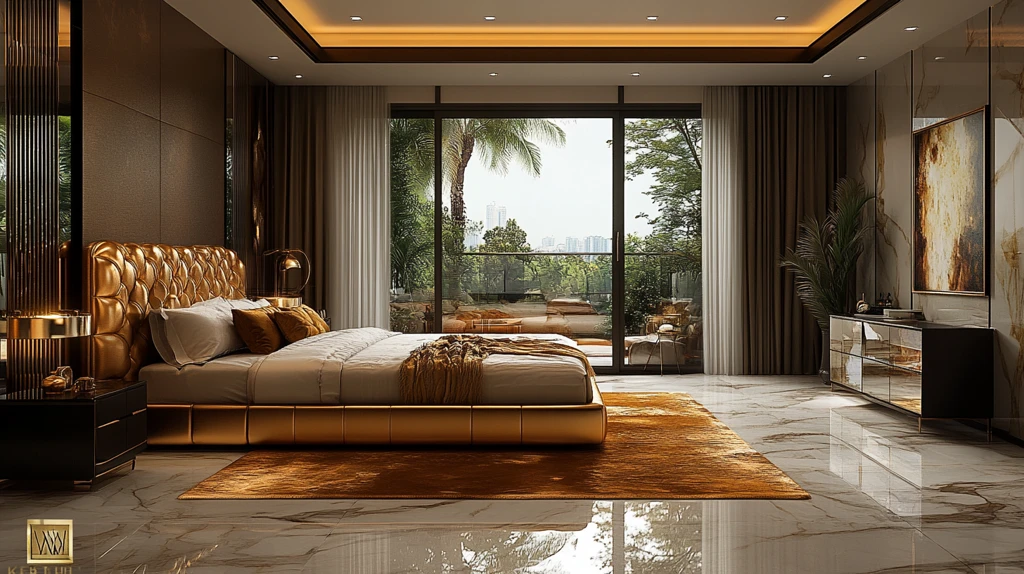 黄金床现代卧室