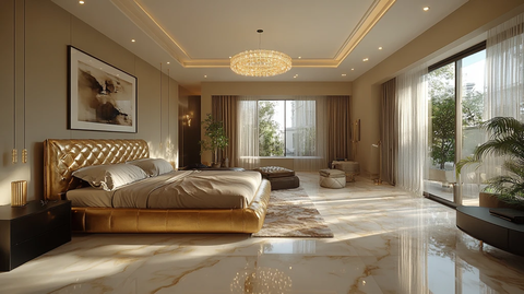 黄金床现代卧室