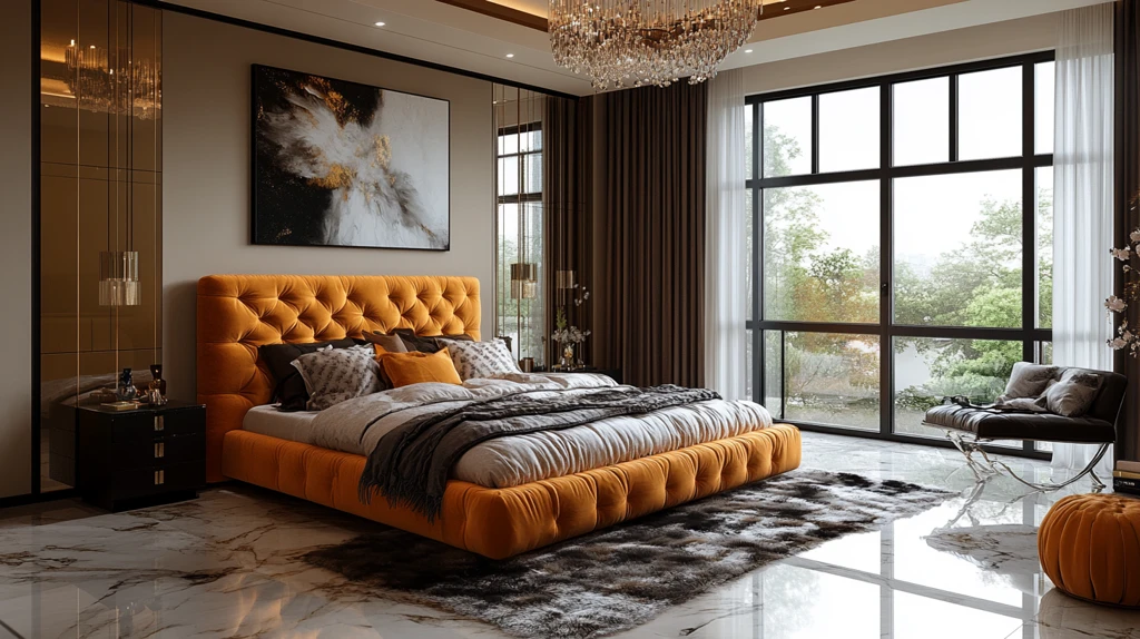 黄金床现代卧室