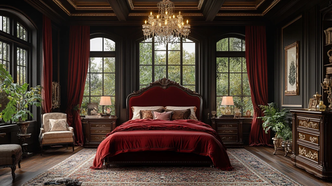 复古木质卧室床头柜